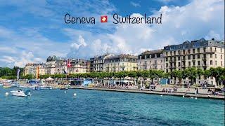 A Summer Walk in Geneva Switzerland  June 2023  徒步游览日内瓦