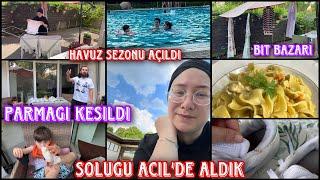 Elim ayağım boşaldı panik oldum⁉️soluğu havuzda aldıktavuklu makarna tarifineden böyle olur ki.⁉️