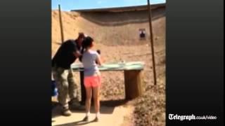 Girl 9 accidentally kills gun instructor with Uzi fatal shot not shown