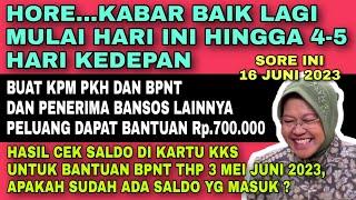 KABAR GEMBIRA LAGI  PELUANG DAPAT BANTUAN TAMBAHAN 700 RIBU DAN HASIL CEK SALDO KKS BPNT THP 3 