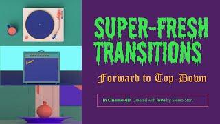 How to create an animated camera transition in Cinema 4D.