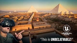 Amazing Re-Creation of Ancient Egyptian Pyramids in VR  Unreal Engine 5