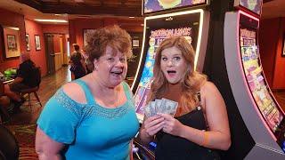 I Gave Gamblin Granny $100 to Play a Slot Machine in Las Vegas... This is What Happened