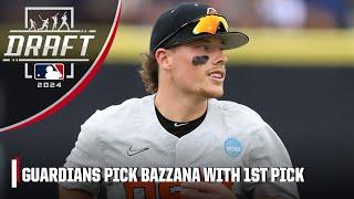 Cleveland Guardians take Travis Bazzana with 1st overall pick  2024 MLB Draft