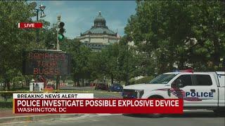 Police investigating report of explosive in truck outside Library of Congress