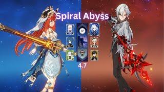 Arlecchino Hypercarry - Nilou Bloom - Genshin impact - Spiral Abyss 4 7 - full clear