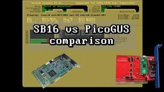 MSDOS Comparing PicoGUS to a Sound Blaster 16 CT2940