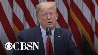 Trump tells CBS News reporter to ask China about deaths and abruptly end briefing