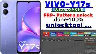 VIVO-Y17S vivo-v2310 frp pattern unlock by-unlocktool done  % frp bypassandroid13