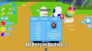 All Available Pets in Update 2   Hot Sauce Simulator ROBLOX