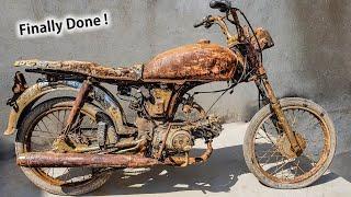 Restoration Abandoned Motorcycle Honda 70cc 4 Stroke Finalization # 4