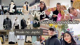 VLOG 42 MODA OUTONOINVERNO NO JAPÃO 2023 PROVANDO NOVIDADES COM A FAMÍLIA