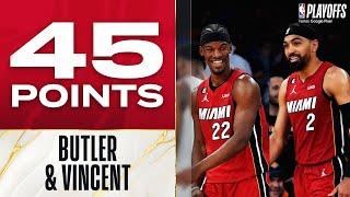 Jimmy Butler 25 PTS & Gabe Vincent 20 PTS Combine For 45 Points In Game 1 W  April 30 2023