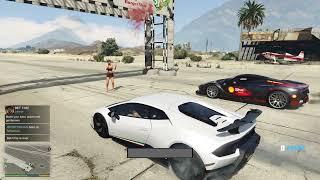 Lamborghini VS Ferrari Drag race in gta 5#shorts #gta5