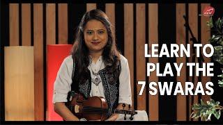 Learn to play the 7 Swaras on Violin  Violin Beginners Course - beAmusician.in