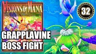 Visions of Mana - Grapplavine Boss Fight & Unlock New Class Wood Alm - Walkthrough Part 32