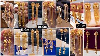 Gold Sui Dhaga Earrings Designs With Price  Gold Earrings Designs With Price Gold Earrings EP #43