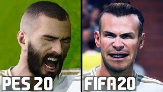 FIFA 20 vs PES 2020 Graphics Facial Expressions Player Animations Celebrations