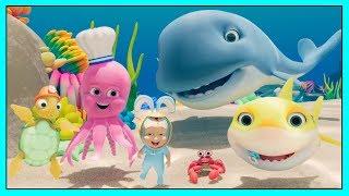 Baby Shark and Friends  Learn About Helping Friends + More Nursery Rhymes & Kids Songs