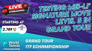 Tennis Clash Testing Mei-Li SM5 in Grand Tour ITF eChampionship Season July-August 2024