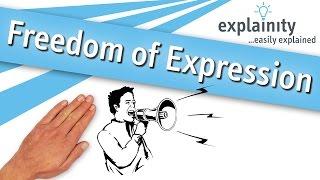 Freedom of Expression explained explainity® explainer video