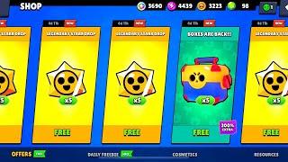 WHAAT FREE 100 LEGENDARY STARR DROP BRAWL STARS UPDATE