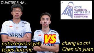 erwiansyahteges hutomo ina vs chang ko chichen xin yuan tpe  QF kaohsiung master 2024