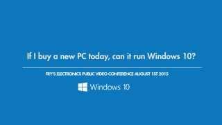 If I buy a new PC  today  can it run Windows 10?