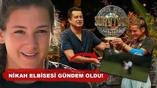 Survivor şampiyonu Nisa Bölükbaşı Yiğit İnandı evlendi Nikah elbisesi sosyal medyada gündem oldu