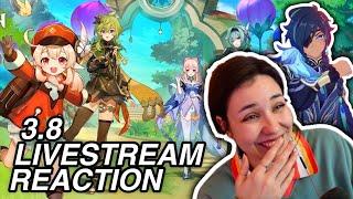 3.8 LIVESTREAM REACTION Kaeya Fontaine Kaeya New Event Kaeya  Genshin Impact