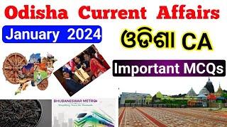 January Month Odisha Current AffairsImportant Current Affairs MCQ January 2024OssscOssc