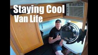 How I Stay Cool In A Van Camper - Van Life - Opolar Fan Review