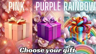 Choose your gift  3 gift box challenge PinkPurple & Rainbow #giftboxchallenge #chooseyourgift