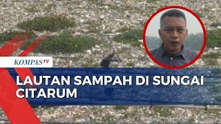 Sungai Citarum Dipenuhi Sampah Hampir 1 Bulan Begini Kondisinya