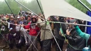 Bommer dropping bombs at the beach stage for Infrasound Music Festival 2016