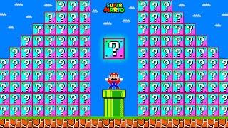 Super Mario Bros. but Mario Have 1000000 RAINBOW QUESTION BLOCKS