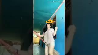 #viral#joget colmek cewe sange pake  sapu**