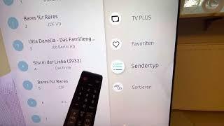 TV Samsung UE55MU7009T Sender suchen und sortieren. Senderliste auf USB Stick kopieren.