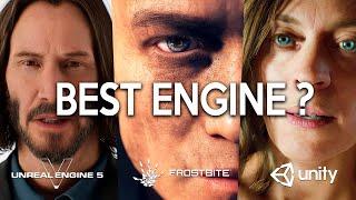 Best Videogame Engines  UNREAL ENGINE 5 vs Unity Frostbite CryEngine Decima... Which one wins?