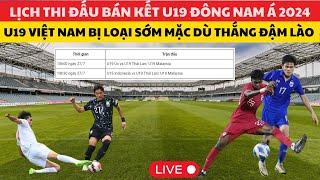  Lịch Thi Đấu Bán Kết U19 Đông Nam Á 2024  U19 Việt Nam Bị Loại Sớm Một Vòng Đấu