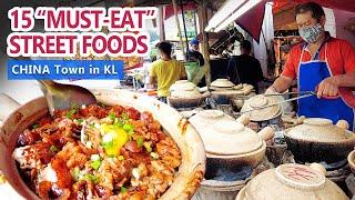 15 MUST-EAT STREET FOODS in China Town Petaling Street Kuala Lumpur MALAYSIA photogenic spots tour