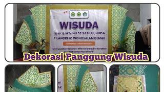 Dekorasi Panggung Wisuda #wisuda #dekorasisimple #acara