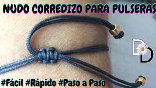  NUDO CORREDIZO PARA PULSERAS #macrame #facil #rapido #pasoapaso