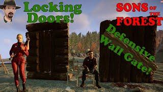 How to Make Defensive Gate Locking Doors and Move Furniture Sons of the Forest