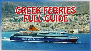 Traveling by FERRY in Greece  Full Guide