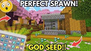 God Seed  For Minecraft Pe 1.20+  3 Golden Enchanted Apple  At Sapwn Hindi