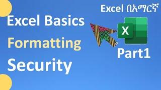 Excel in Amharic Part1 - Excel basics start to finish including security