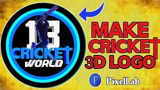 cricket logo kaise banaye  cricket logo design pixellab 2023 in hindi