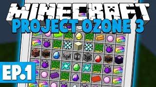 Minecraft Project Ozone 3  CHAOS PLANK? #1 Modded Questing Skyblock