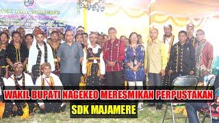 Wakil Bupati Nagekeo Meresmikan Perpustakaan SDK Majamere